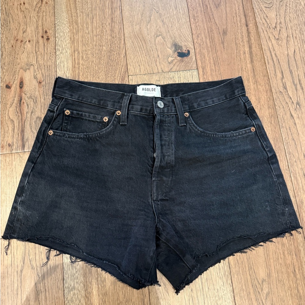 Agolde Women's Dark Denim Jean Shorts